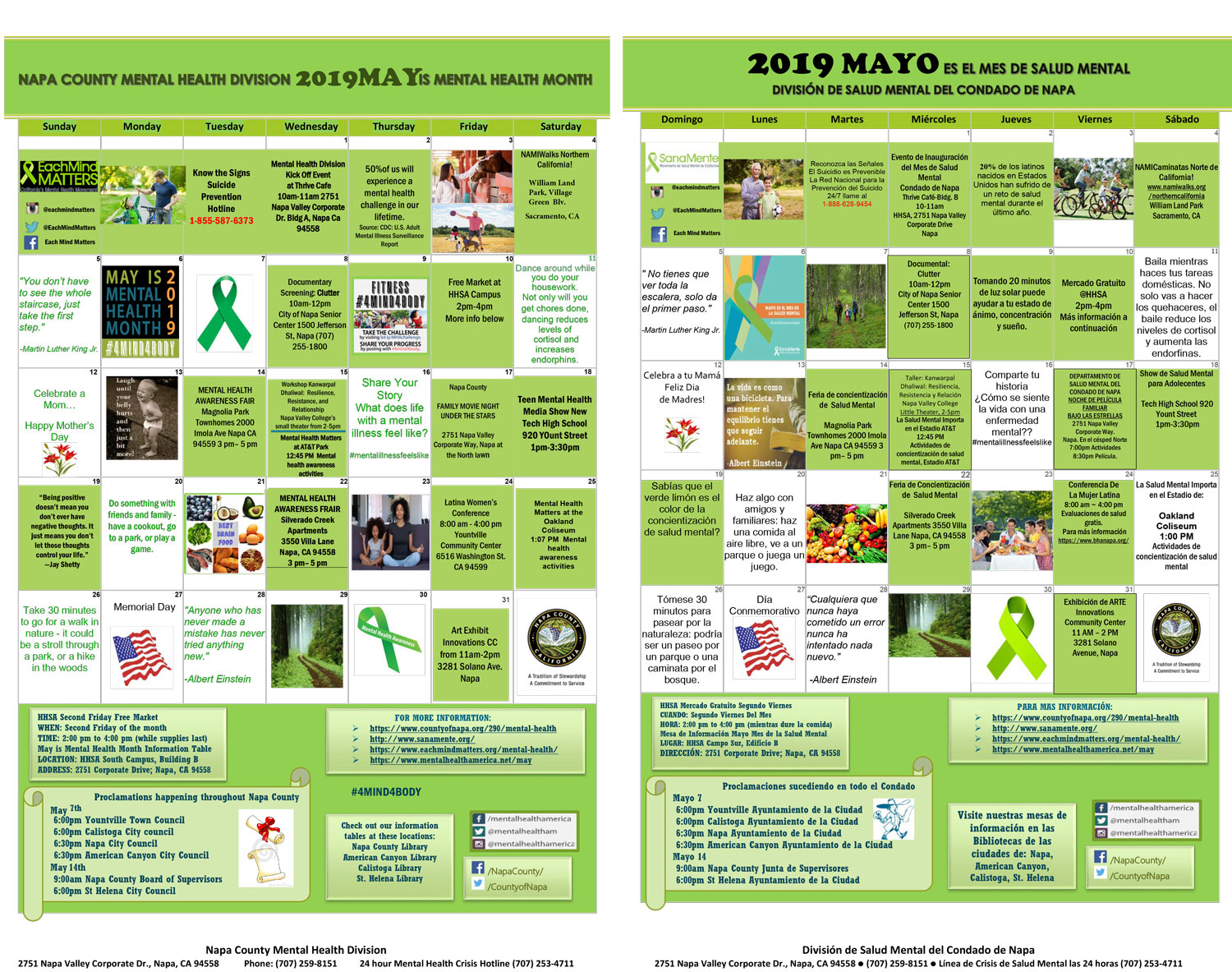 2019 May is Mental Health Month Kick Off Event 